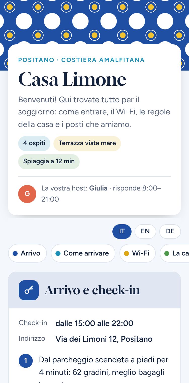 Guida demo Casa Limone, Positano